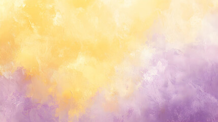 Wall Mural - smudged pastels in buttercup yellow and lilac, dreamy and soft