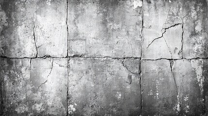 Aufkleber - Cracked concrete wall texture, urban background, design element