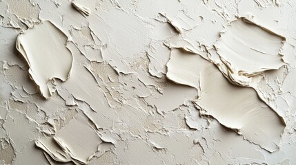 Aufkleber - An intricate arrangement of layered white paint creates a stunning texture on the surface, subtly illuminating nuances and depth. The artwork invites closer inspection and admiration