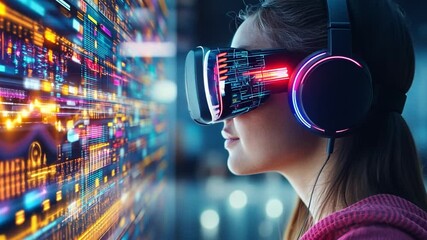 Poster - Exploration of virtual reality technology through immersive experiences in 4K quality