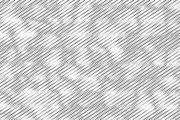 Poster - Pop art retro background with halftone in comics style. Diagonal, oblique, slanting dots lines, stripes geometric vector pattern. Abstract halftone grunge background. Vector illustration.