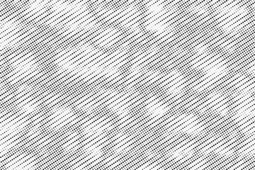 Poster - Pop art retro background with halftone in comics style. Diagonal, oblique, slanting dots lines, stripes geometric vector pattern. Abstract halftone grunge background. Vector illustration.