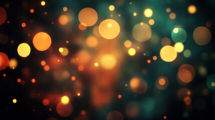 Poster - Soft, colorful bokeh lights twinkle and glow, adding vibrancy to any festive occasion or gathering