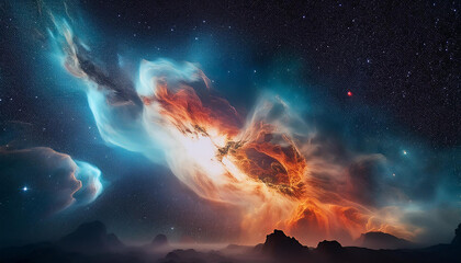 abstract nebula area history