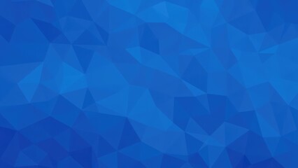 Wall Mural - Abstract blue background, geometric shapes, low poly art style, triangular patterns, deep ocean hues, digital art,