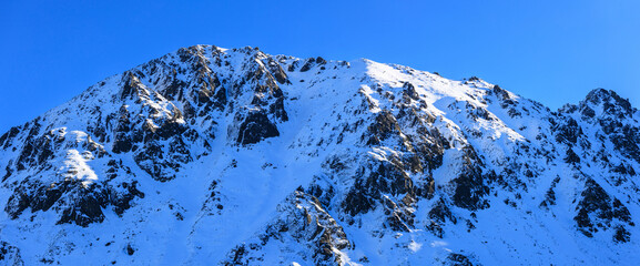 Fototapete - Granaty mountains in the winter scenery of the Tatra Mountains, Poland