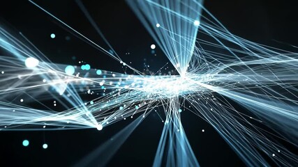Poster - Abstract light trails create dynamic patterns in 4K rendered visual display