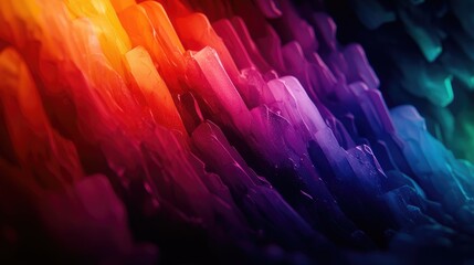 Fototapete - Vibrant Abstract Background with Colorful Gradient Textures and Layers