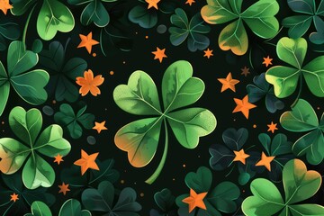 Wall Mural - irish-themed animal patterns and backgrounds. mz