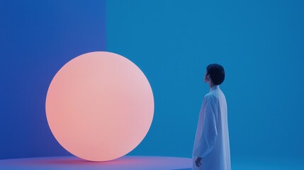 Poster - Eager Moments of Anticipation as Individuals Unveil Artistic Creation in a Minimalist Setting