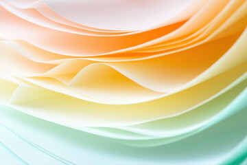 Poster - Soft pastel layers with gentle gradients create a serene abstract composition