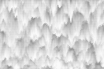 Aufkleber - Abstract halftone background. Black and white halftone grunge texture. Vector Abstract overlay. Grunge halftone black dost texture background.