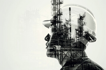 Poster - Portrait of professional worker generative AI image