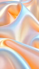 Fototapete - Pastel colors merging softly holographic, swirling together in fluid abstract pattern background, generating dynamic visual harmony with gentle gradient movement. video vertical