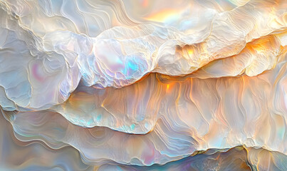 Wall Mural - subtle pearl nacre iridescent texture, Generative AI