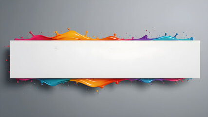 Fototapete - abstract web banner design template. Banner - Design Element