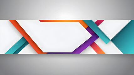 Fototapete - abstract web banner design template. Banner - Design Element