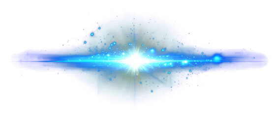 Wall Mural - png flare wave light element glowing blue phenomenon.