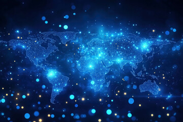 Wall Mural - abstract world background