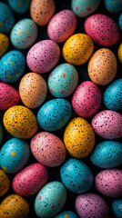 Wall Mural - A Colorful Easter Egg Arrangement For A Vibrant Smartphone Wallpaper