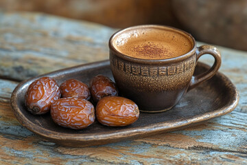 Wall Mural - Arabic Coffee With Dates