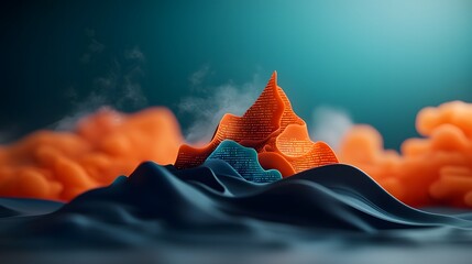 Poster - Undulating waves of machine language and program syntax a symphony of digital code converge on a dimly lit cyberpunk inspired surface embodying the dynamism and complexity of the virtual realm