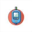 © abdurrashid - Medical Glucometer Vector Icon for Diabetes Monitoring