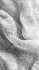 Poster - Soft, sheer fabric drapes effortlessly, creating gentle waves and textures that dance in the warm sunlight. The tranquil atmosphere invites a sense of calm and elegance