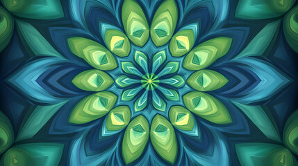 Wall Mural - abstract background with geometric pattern in blue and green hues, abstract, background, pattern, de