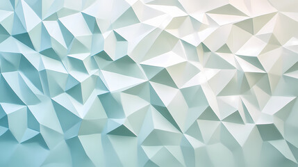 Wall Mural - Abstract geometric wallpaper soft gradient from pale blue to white subtle triangular patterns creating depth and movement. Geometric Patterns. Illustration