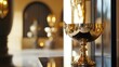 © Juan - Golden chalice in an opulent luxury interior setting