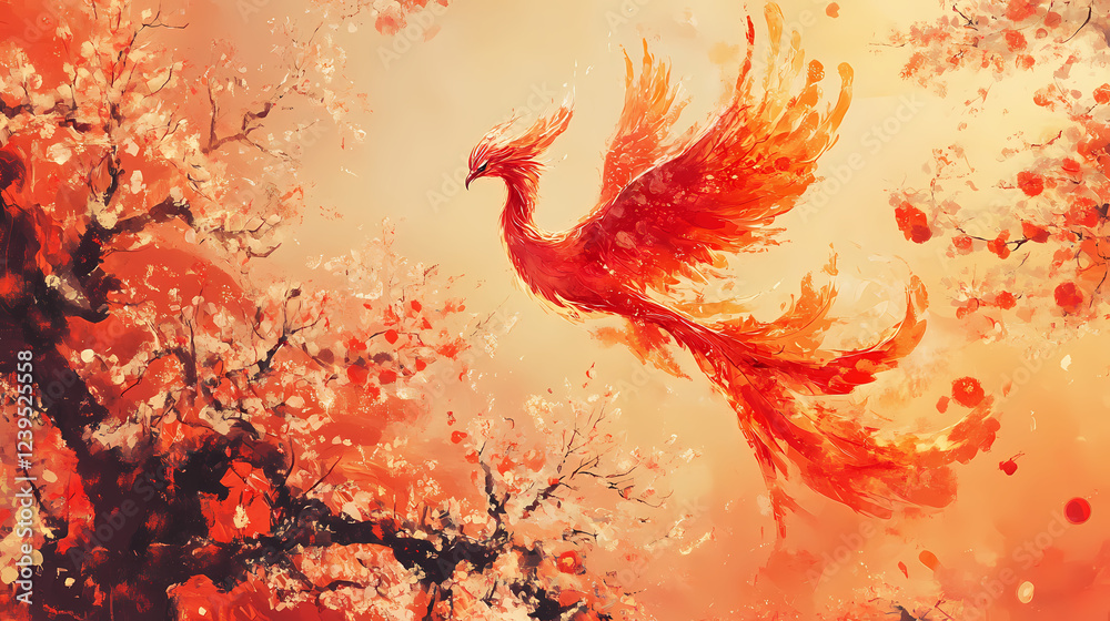 In chinese mythology, the phoenix bird symbolizes renewal and ...