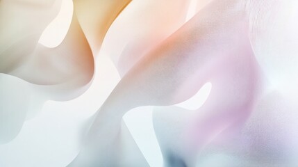 Poster - Elegant abstract background with flowing lines and a soft color palette a sense of movement