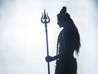 Wall Mural - Lord Shiva silhouette