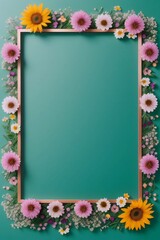 Canvas Print - Floral Frame