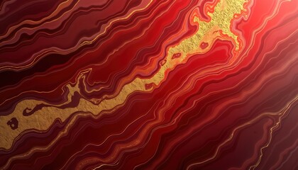 Fototapete - Red marble background with golden veins. Elegant, luxurious design. Abstract pattern. Natural stone material. Interior decor. Modern contemporary design. Stylish wallpaper graphic design. Luxurious