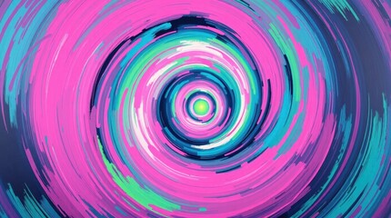 Poster - Swirling colors create dynamic motion in abstract whirlpool design reflecting energy and creativity