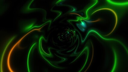 Aufkleber - Vibrant swirls of light in an abstract display creating a hypnotic tunnel that draws the viewer into a mesmerizing depth of color