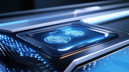 Aufkleber - Biometric Fingerprint Scanning Technology for Secure Access and Data Protection