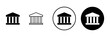 © avaicon - Bank icon vector. Bank sign and symbol, museum, university
