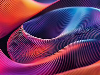 Poster - abstract technology background features a vibrant and dynamic display of colorful spiral lines, creating a mesmerizing and visually stimulating pattern that captures essence of modern digital artistr