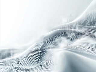 Poster - abstract technology background features a striking combination of white light and grey tones, evokin