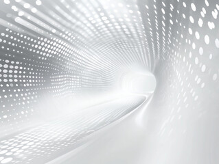 Poster - abstract technology background features a striking combination of white light and grey tones, evokin