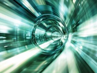 Fototapete - Abstract technology background with a focus on innovative business solutions, showcasing a dynamic blend of digital tools, data analytics, and strategic planning to drive efficiency, productivity