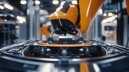 Poster - Automated Robotic Arm Performing Precision Assembly in a High-Tech Factory