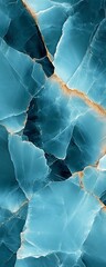 Aufkleber - Intricate Turquoise Rock Layers Displaying Geological Patterns and Colors in a Natural Setting : Generative AI