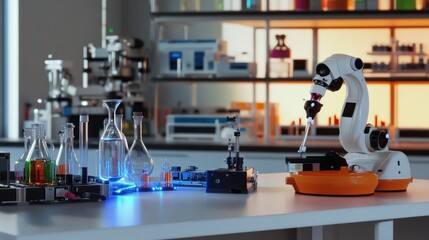 Poster - Automated scientific research and experiment in laboratory robotics working