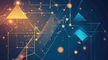 Poster - Abstract Network Geometry: Interconnected Triangles and Lines