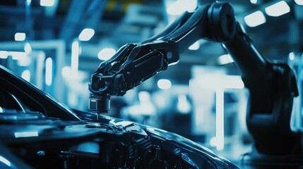 Poster - Automated Car Manufacturing: Robotic Precision in Automotive Assembly
