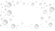 © Lola - Water drops on white background, top view. Space for text, hand-drawn digital illustration. isolated with white shades